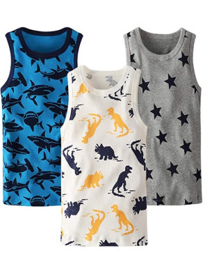 Toddler Kids Boy Set of 3 Tank Tops SET 2